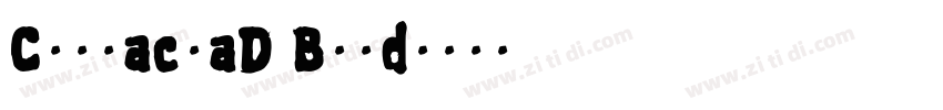 CompactaD Bold字体转换